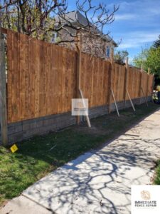 Wood Fence Post Repair